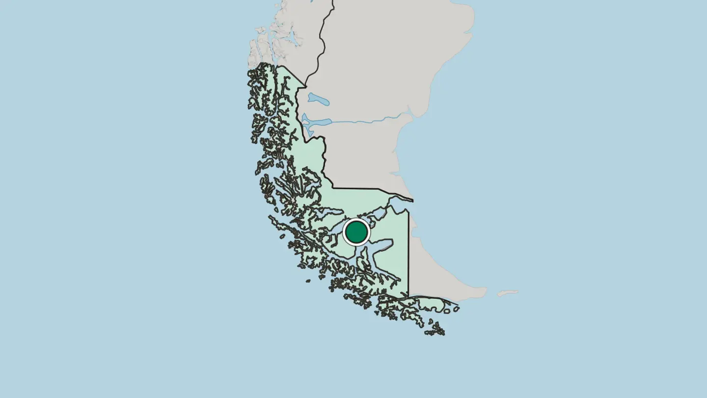 Map of Punta Arenas in Chile