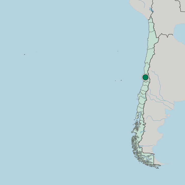 Map showing Quillota — In Chile