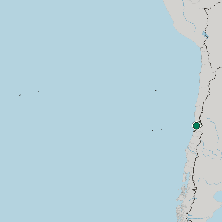 Map showing Quillota — In Región de Valparaíso