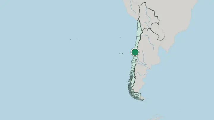Map of Valparaíso in Chile