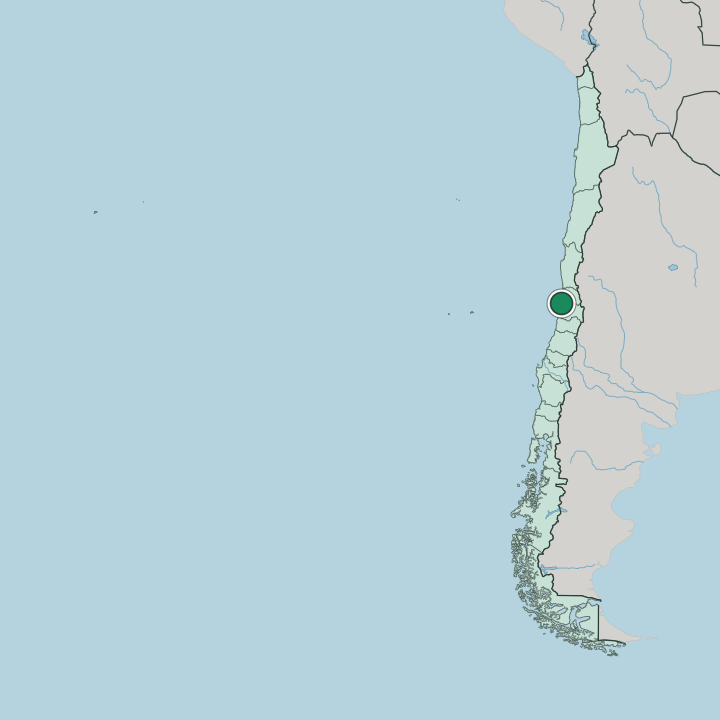 Map showing Valparaíso — In Chile