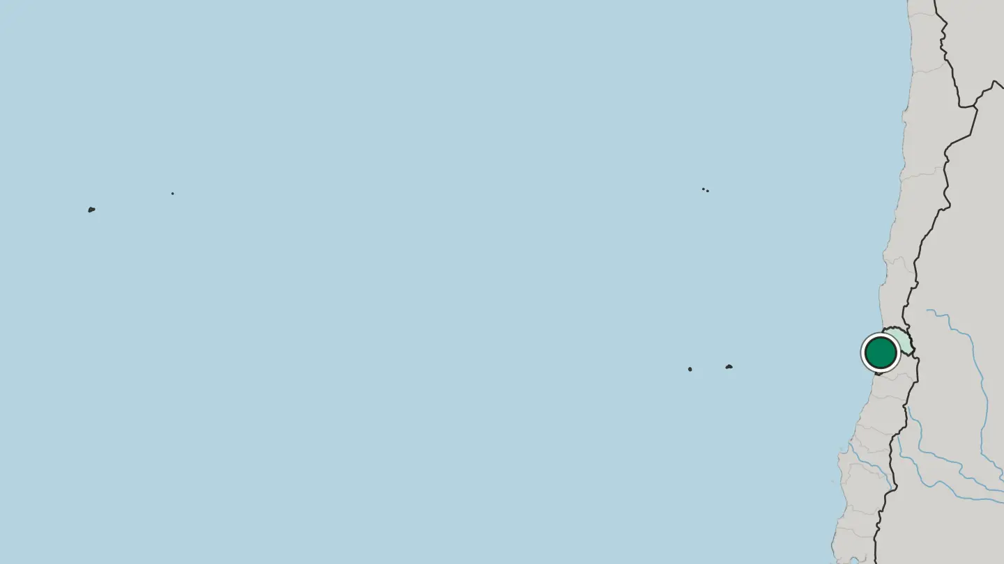 Map of Valparaíso in Chile