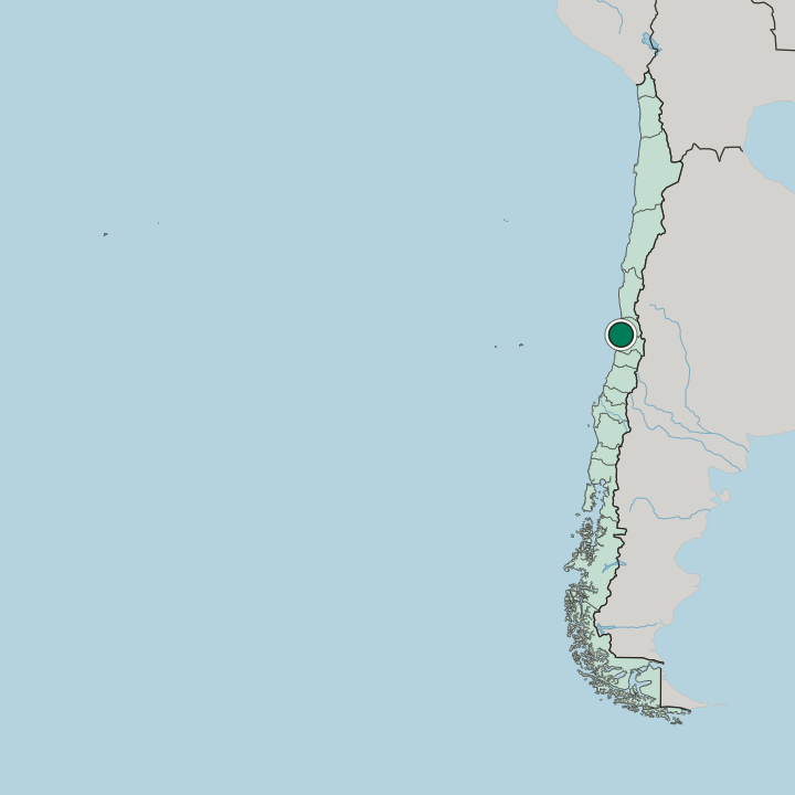 Map showing Viña del Mar — In Chile
