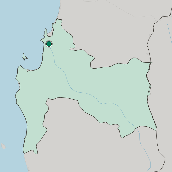 Map showing Concepción — In Región del Biobío