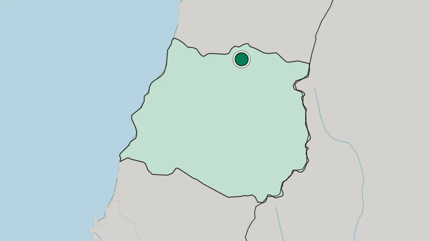 Map of Curicó in Chile