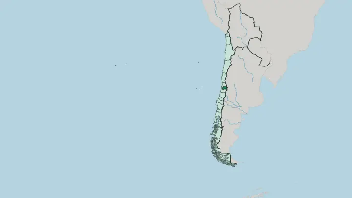Map of Región Metropolitana in Chile