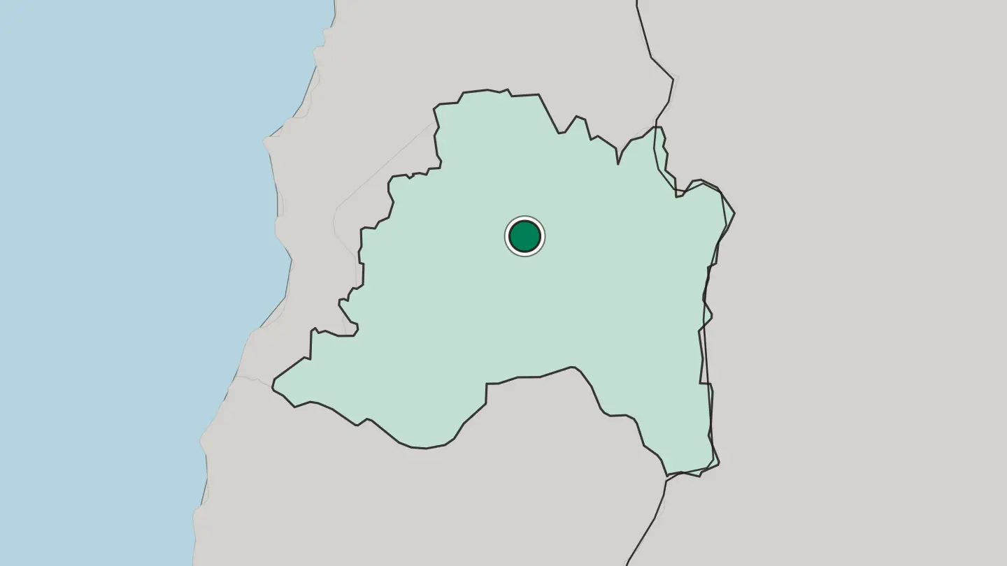 Map of Santiago in Chile