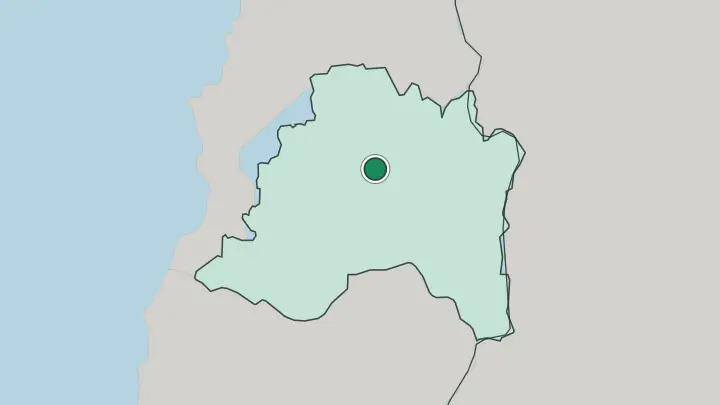 Map of Santiago in Chile