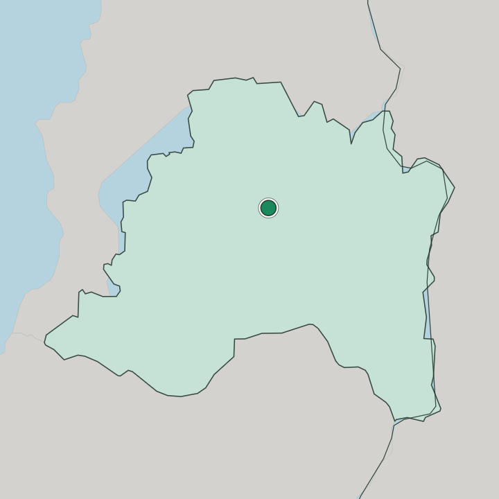 Map showing Santiago — In Región Metropolitana