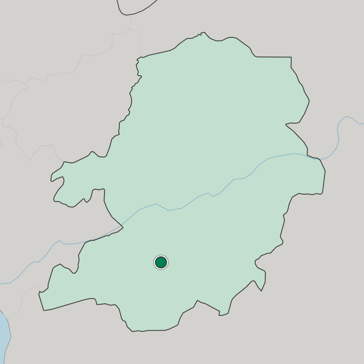Map showing Yaoundé — In Centre Region
