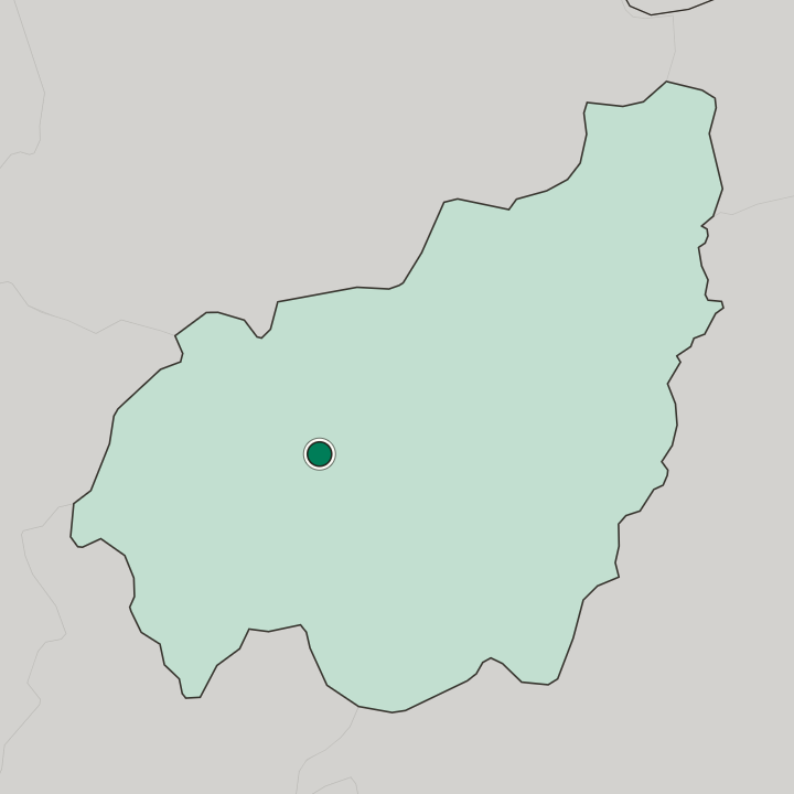 Map showing Bafoussam — In West Region