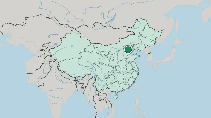 Map of Beijing in China