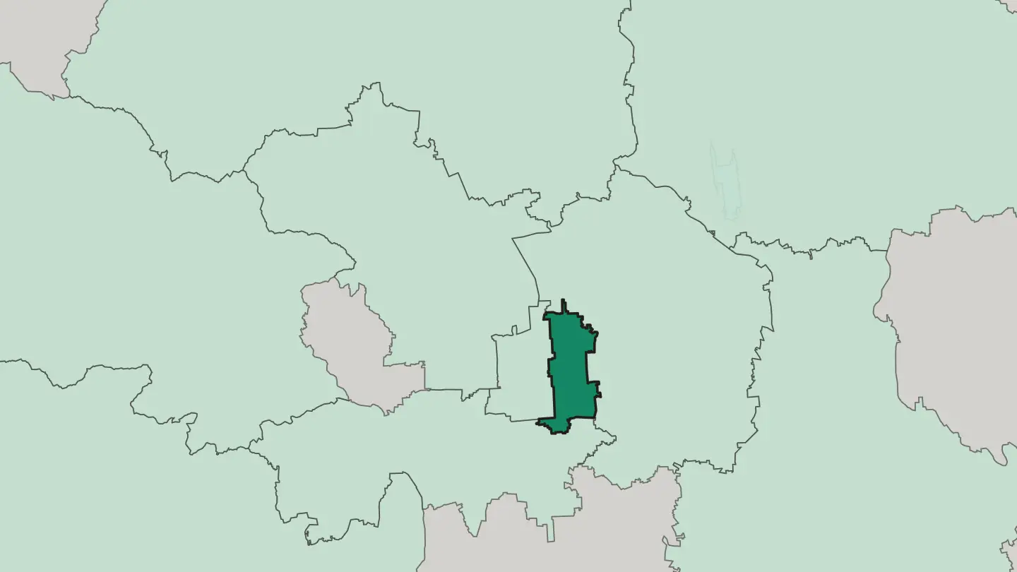 Map of Dongcheng District in Beijing