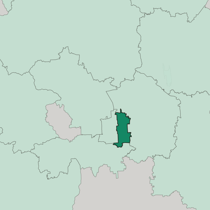 Map showing Dongcheng District — In Beijing