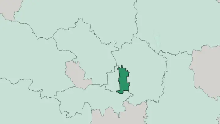 Map of Dongcheng District in Beijing