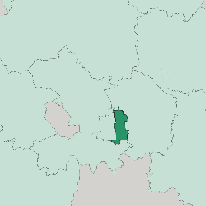 Map showing Dongcheng District — In Beijing