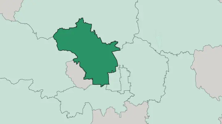 Map of Haidian District in Beijing