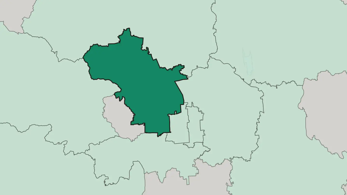 Map of Haidian District in Beijing