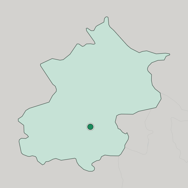 Map showing Beijing — In Beijing Shi