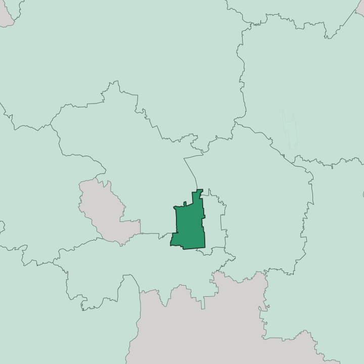 Map showing Xicheng District — In Beijing