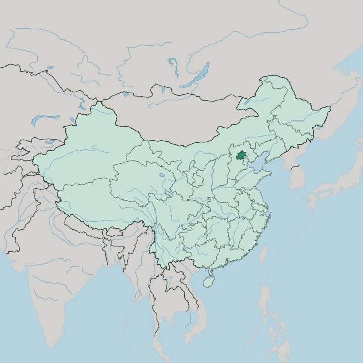 Map showing Beijing Shi — In China