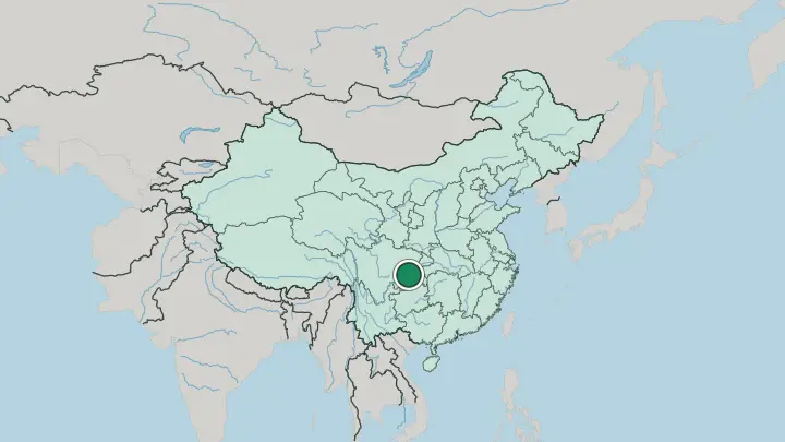 Map of Chongqing in China