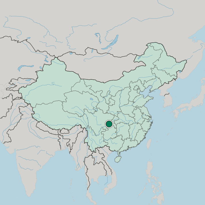 Map showing Beibei District — In China