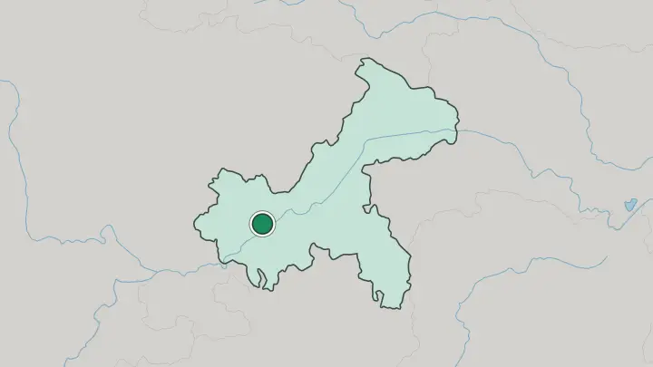 Map of Chongqing in China