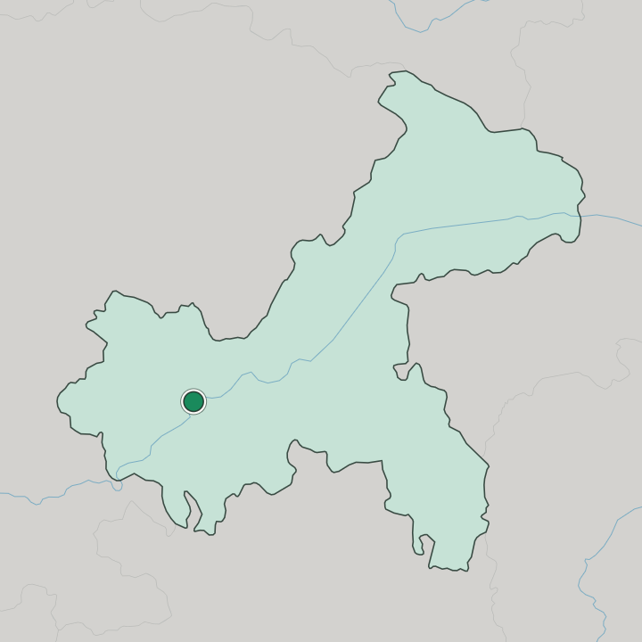 Map showing Chongqing — In Chongqing Shi