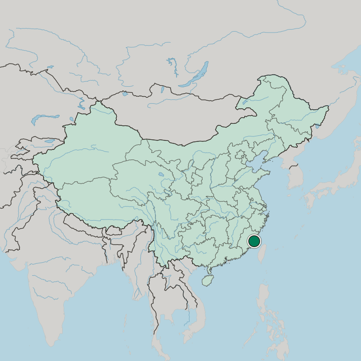 Map showing Fuqing — In China