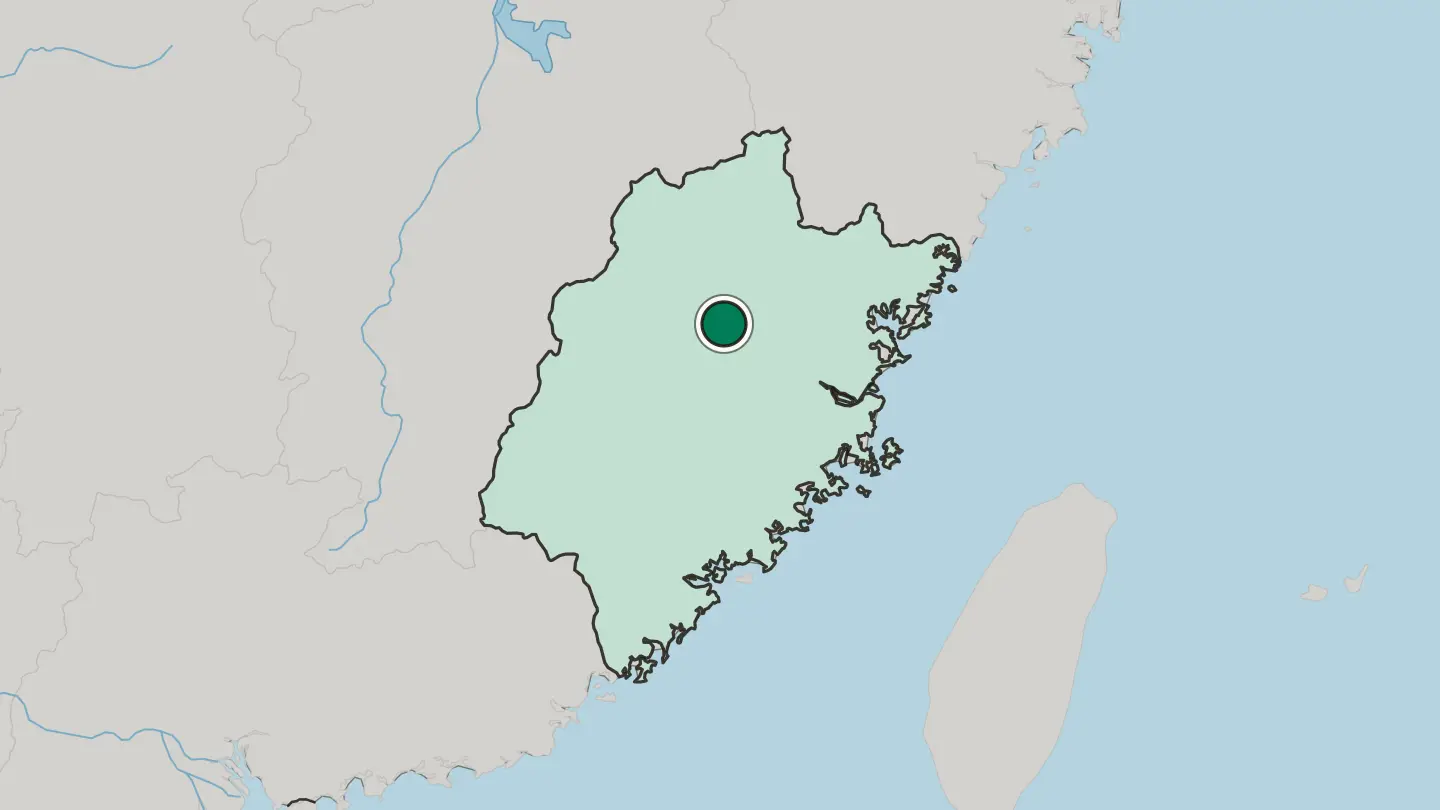 Map of Nanping in China