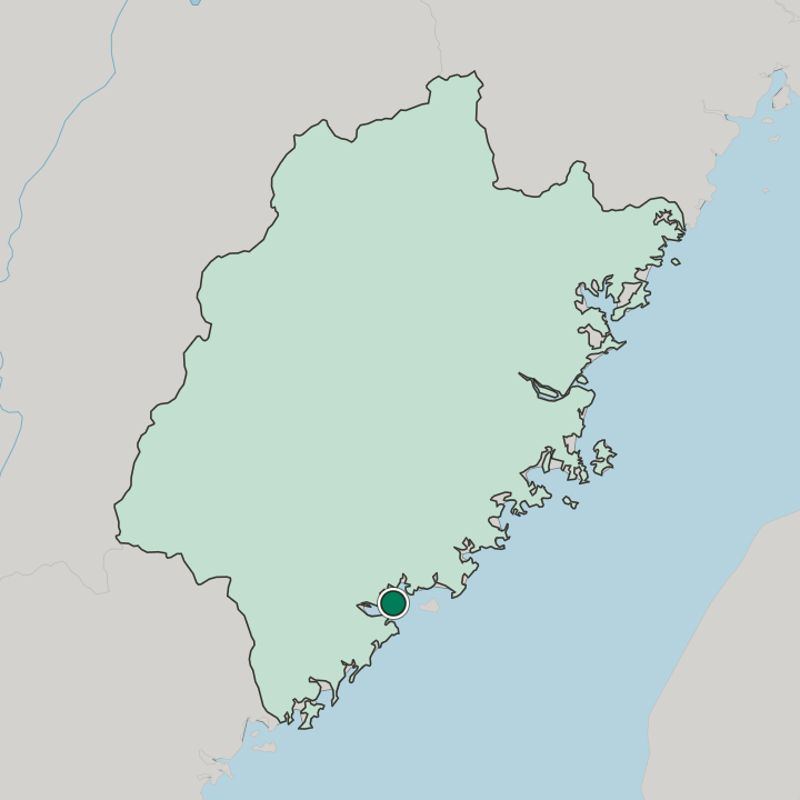 Map showing Xiamen — In Fujian