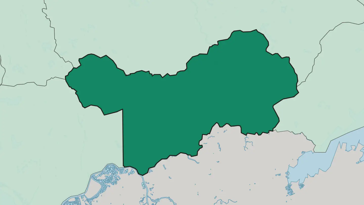 Map of Luohu District in Shenzhen