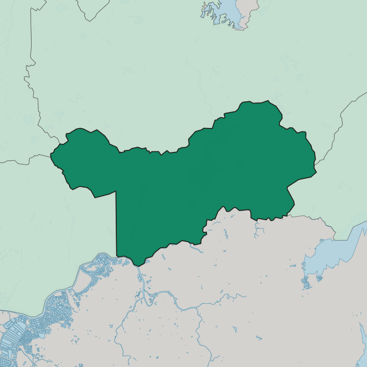 Map showing Luohu District — In Shenzhen