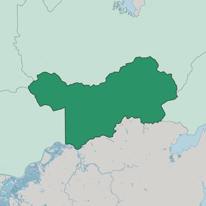 Map showing Luohu District — In Shenzhen