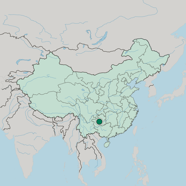 Map showing Guiyang — In China