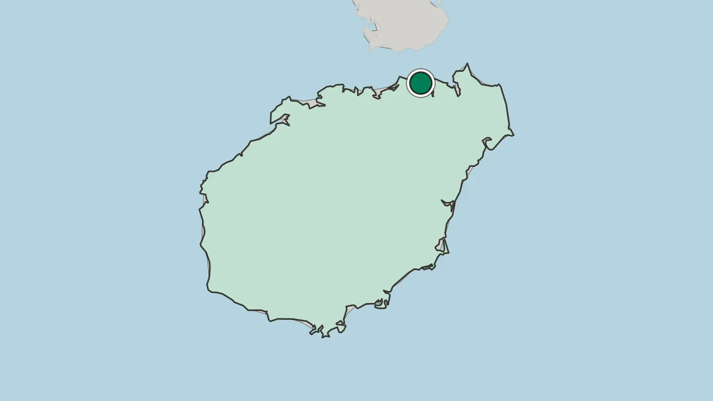 Map of Haikou in China