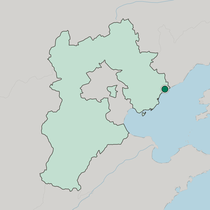 Map showing Qinhuangdao — In Hebei Sheng