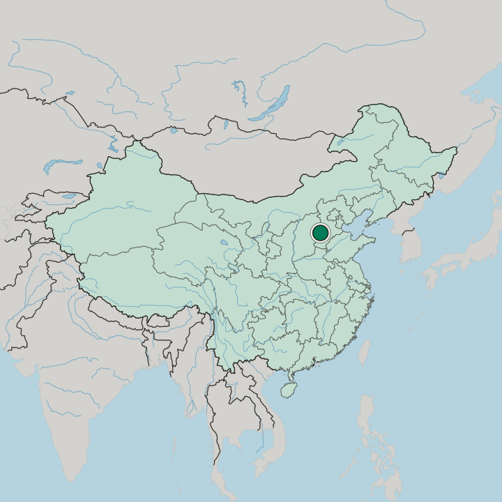 Map showing Shijiazhuang — In China