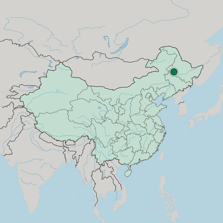 Map showing Daqing — In China