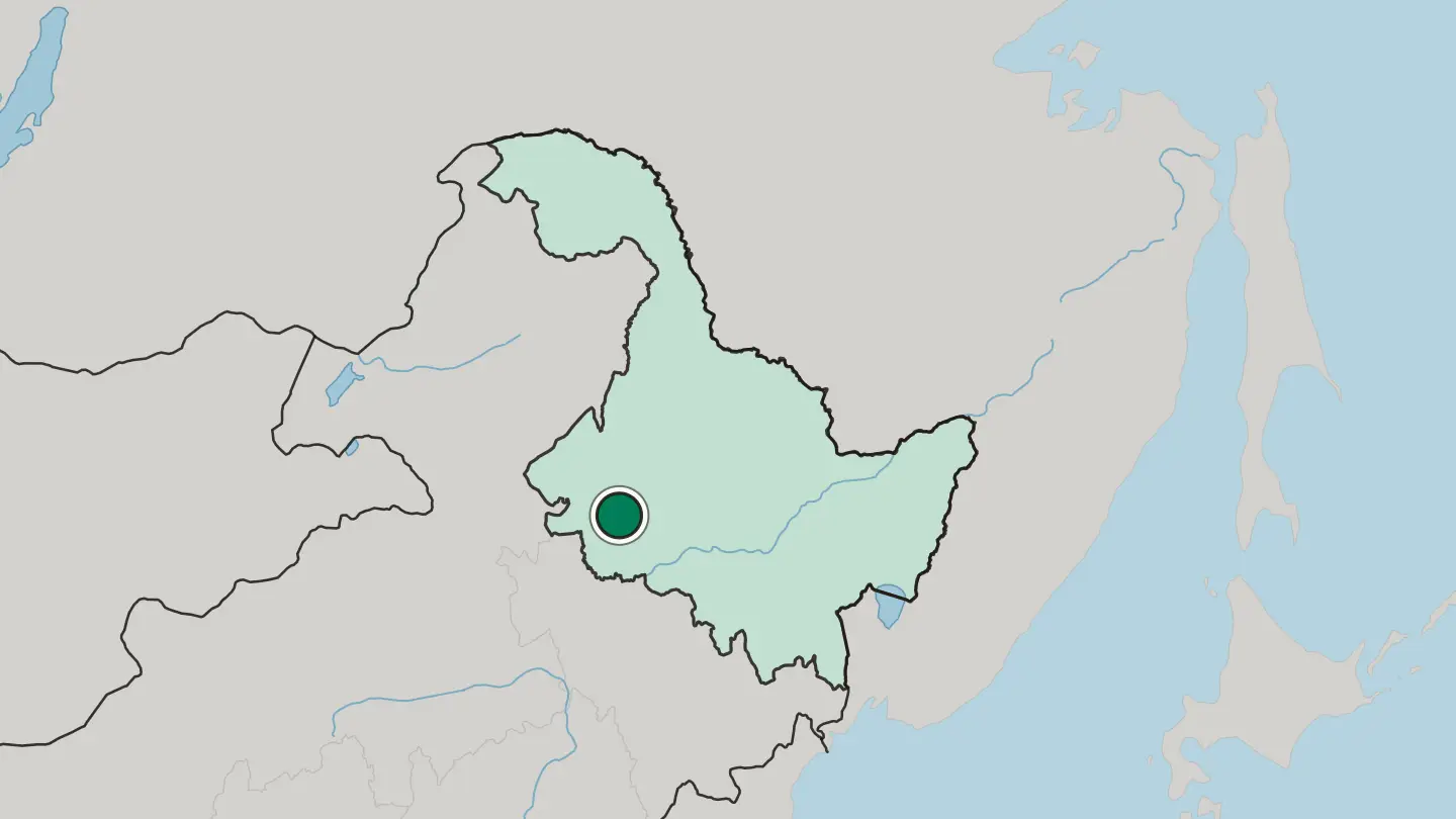 Map of Daqing in China