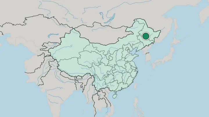 Map of Harbin in China