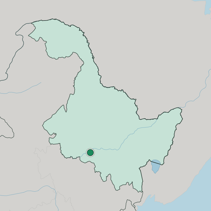 Map showing Harbin — In Hēilóngjiāng