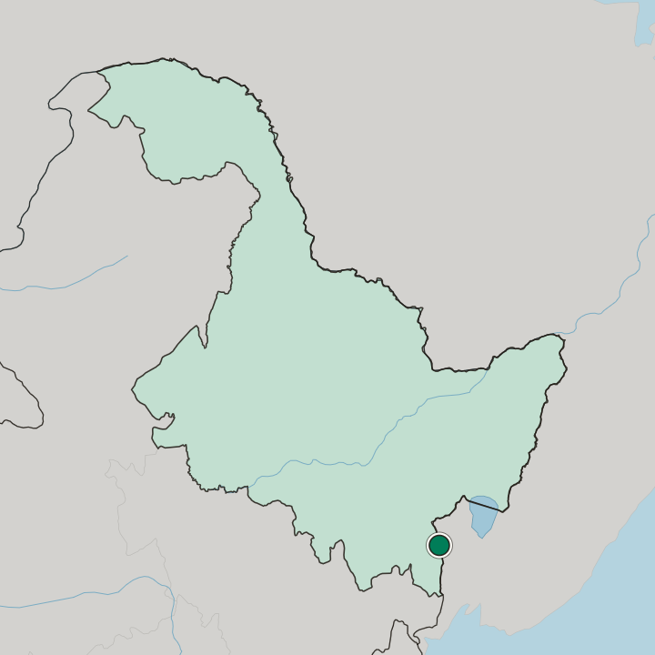 Map showing Suifenhe — In Hēilóngjiāng