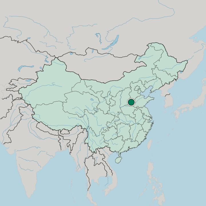 Map showing Anyang — In China