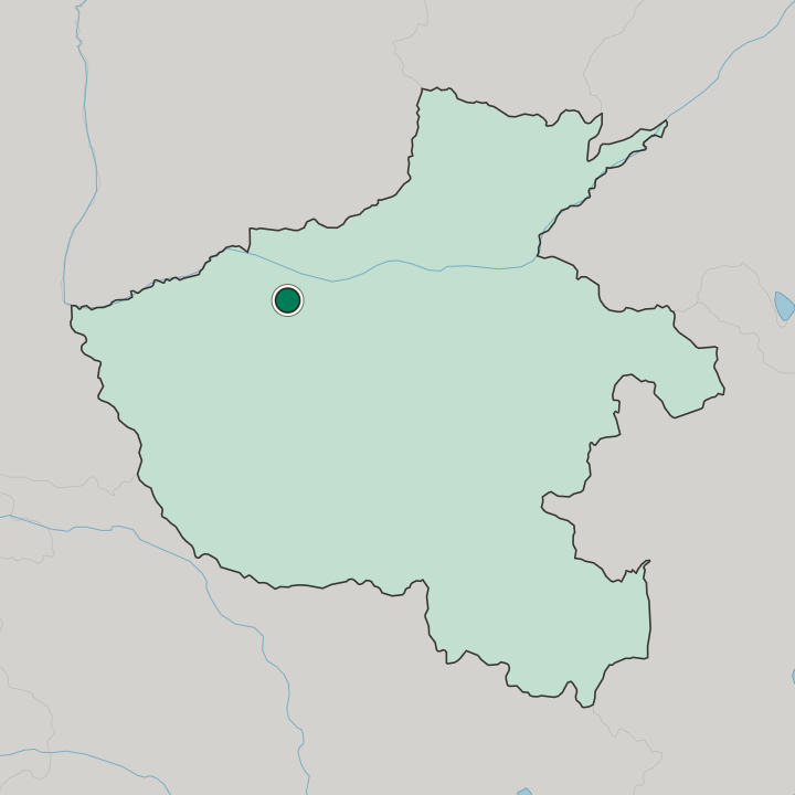 Map showing Luoyang — In Henan