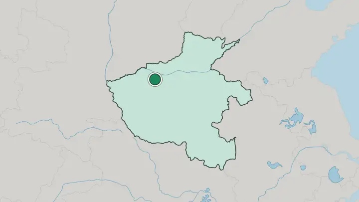 Map of Luoyang in China