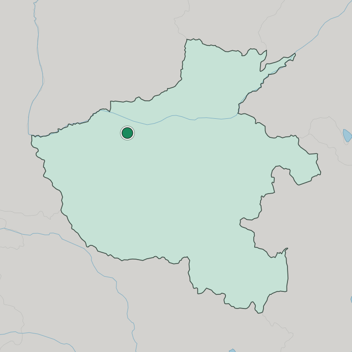 Map showing Luoyang — In Henan