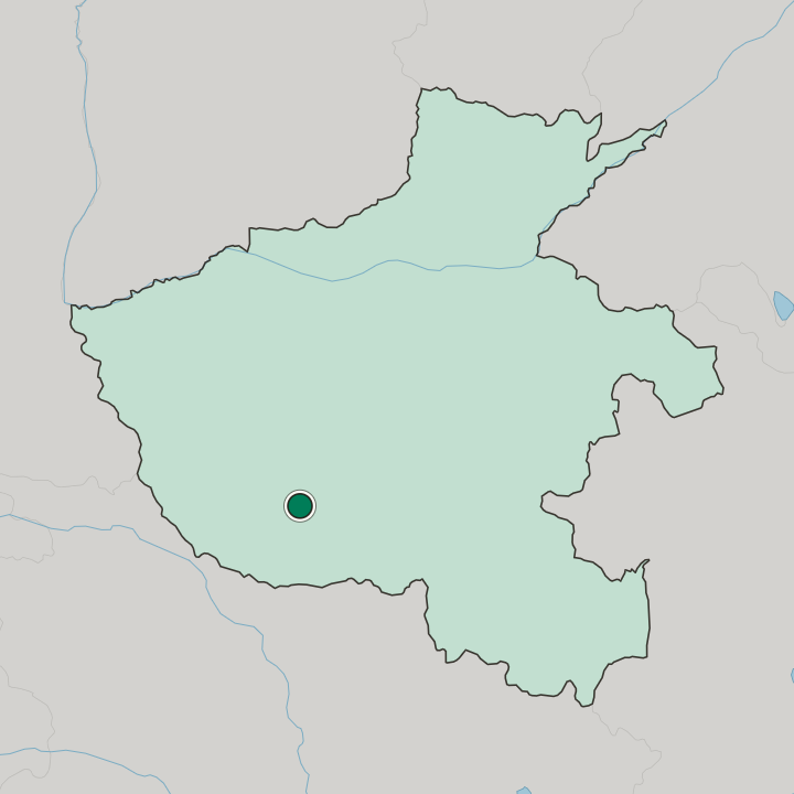 Map showing Nanyang — In Henan