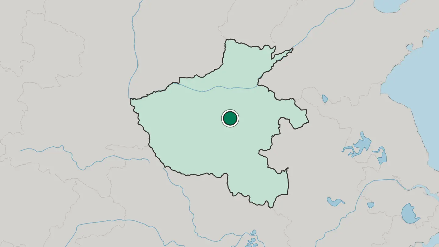 Map of Xuchang in China